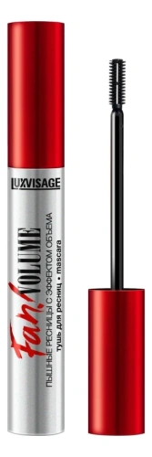 LUXVISAGE тушь д/ресниц fan! volume пышные ресницы с эффектом объема черная